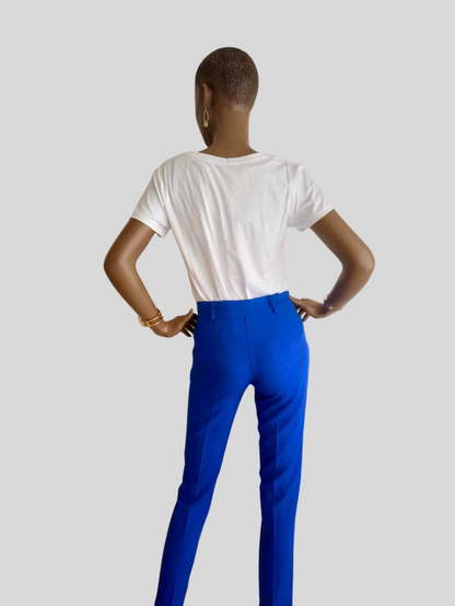 Pantalon BLEU ÉLECTRIQUE élégant