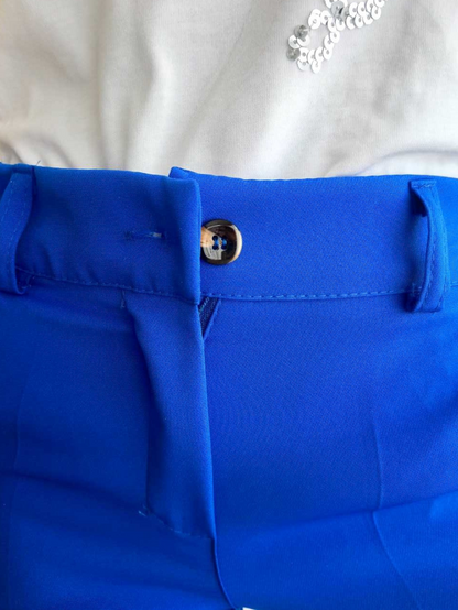 Pantalon BLEU ÉLECTRIQUE élégant