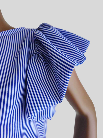 Blouse BLEUE boutonnée