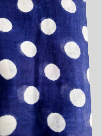 Foulard BLEU MARINE à pois