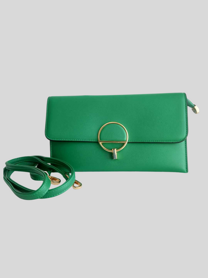 Sac VERT en bandoulière ou pochette