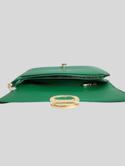 Sac VERT en bandoulière ou pochette