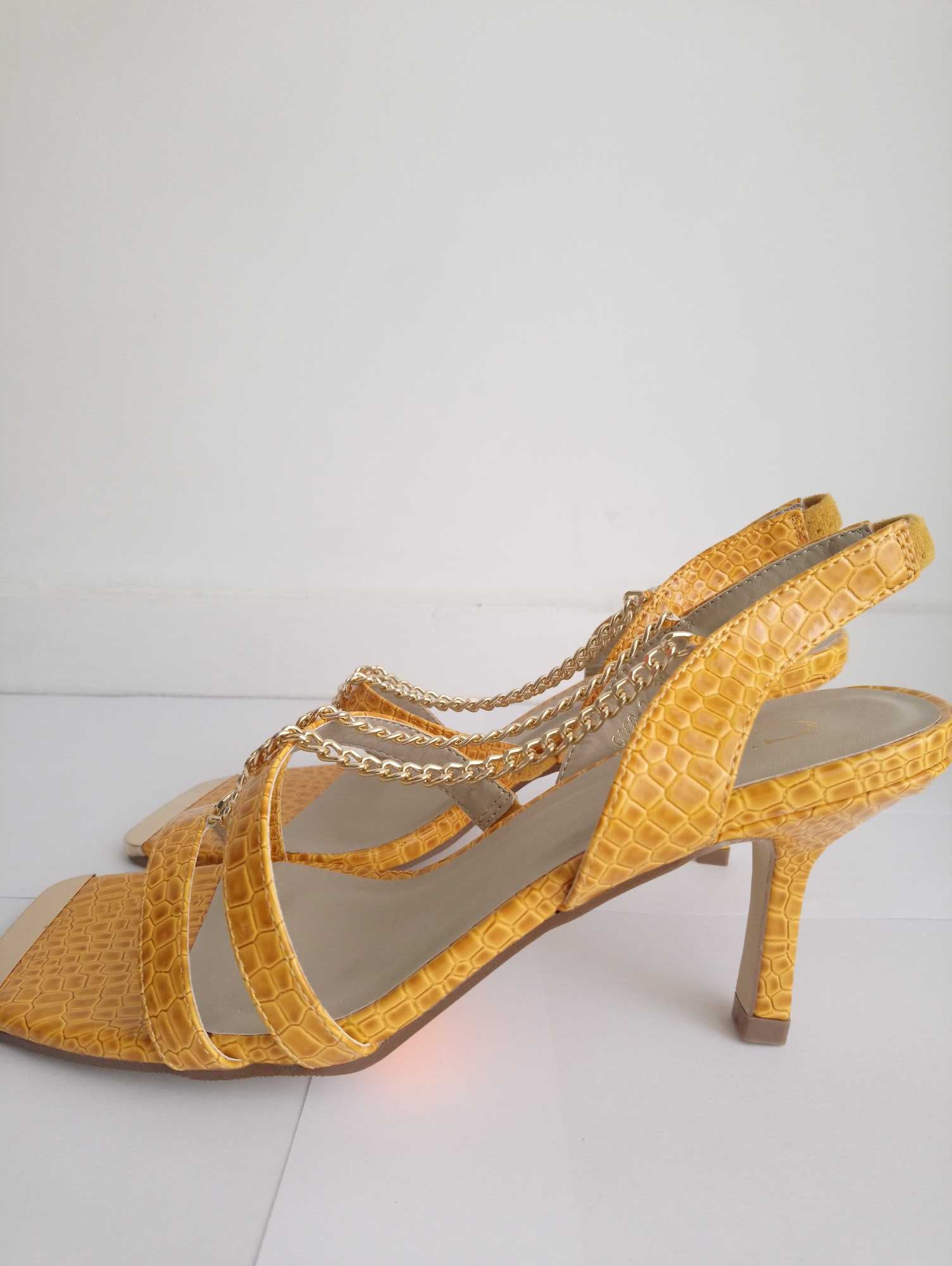 Mules jaune sales moutarde